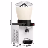 Distributeur d’ayran - 22 L - 500W - pour ayran moussant - Blanc