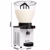 Dispenser per bevande fredde - 40 litri - 750W - per ayran con schiuma - bianco