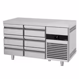 Tavolo refrigerato PREMIUM - 1400x700mm - Ventilata - 281 L - con 6 cassetti