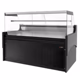 Chladicí / masný pult - 1880x975x1262 mm - 175 l - Barva černá - s 1 policí - mramorová pracovní deska