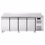 Commercial Refrigerated Worktable ECO – 2230 × 700 mm – 4 Doors – Upstand – Modern Digital Display