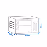 Geurfilterkast zonder motor - 1400m³ - met voor- & actiefkoolfilter