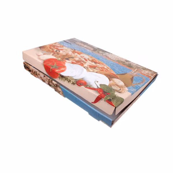 (50 pcs) Boîte à pizza - POSITANO - Côte méditerranéenne - 40x60x5cm