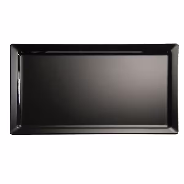 (6 pcs) GN 1/2 Gastronorm Tray - FRIENDLY - PET (recycled) - 325x265mm - Height: 30mm - Black