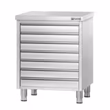 Armário com gavetas PREMIUM -0,5m – com 7 gavetas para bolinhas de massa de pizza