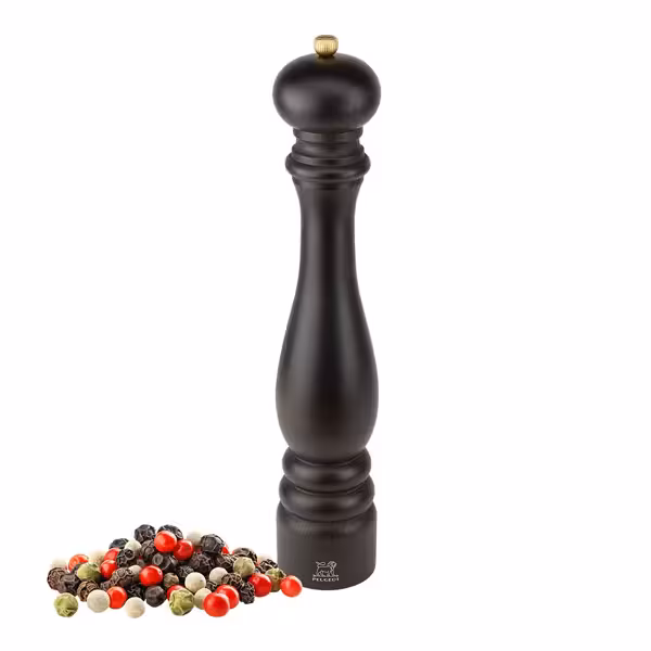 (3 pieces) PEUGEOT | PARIS - Pepper mill - wooden chocolate - Height: 400mm
