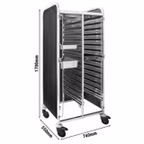 Tablettwagen - für 30 Tabletts GN 1/1 - mit leisen Rollen