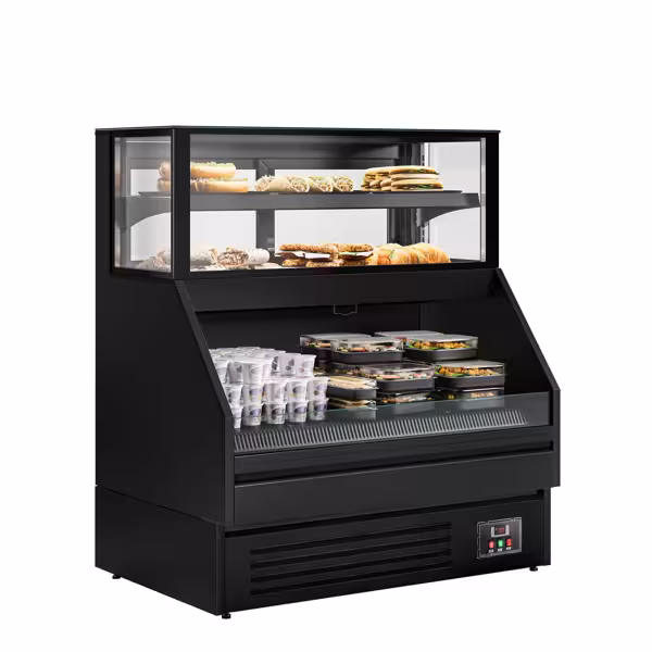 Sales counter - 1200mm - 199 liters - with shelf above & below