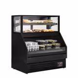 Commercial Refrigerated Serve-Over Counter - 1200mm - 199L - ventilated cooling - R290 - black - LED