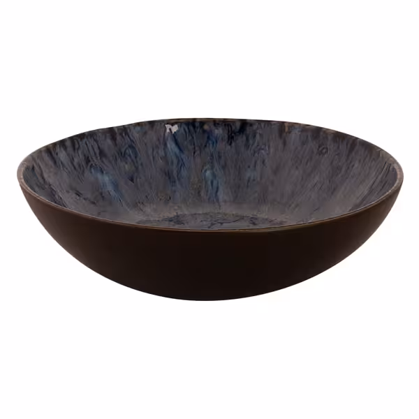 (4 pcs) Bowl - Lester - Stoneware - round - Ø 210mm - Blue