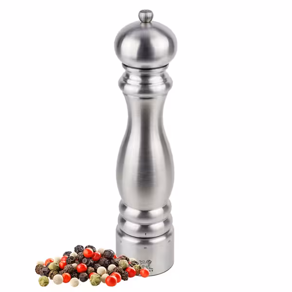 (3 sztuki) PEUGEOT | PARIS CHEF – Młynek do pieprzu – u'Select – stal nierdzewna – wysokość: 300 mm