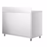 Edelstahl Arbeitsschrank PREMIUM - 1000x700mm - mit Schiebetür & Aufkantung