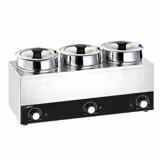 Bain-marie hotpot - 3x3,5L - 450W - totaal 10,5L