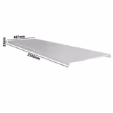 Couvercle en inox pour îlots réfrigérés - pour 2 îlots réfrigérés KIBL2580 dos à dos - 2500x487x33mm