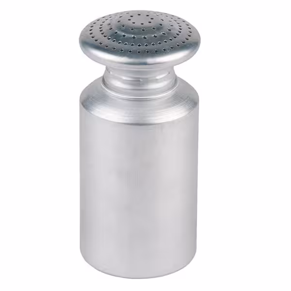 (6 szt.) Solniczka do frytek - okrągły - Ø 80mm - Aluminium - 450ml - Wysokość:195mm - Srebrny - Mat