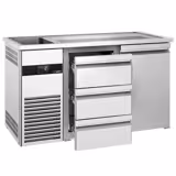 Pivski štand PREMIUM - 1550x700 mm - 1 vrata & 3 ladice 