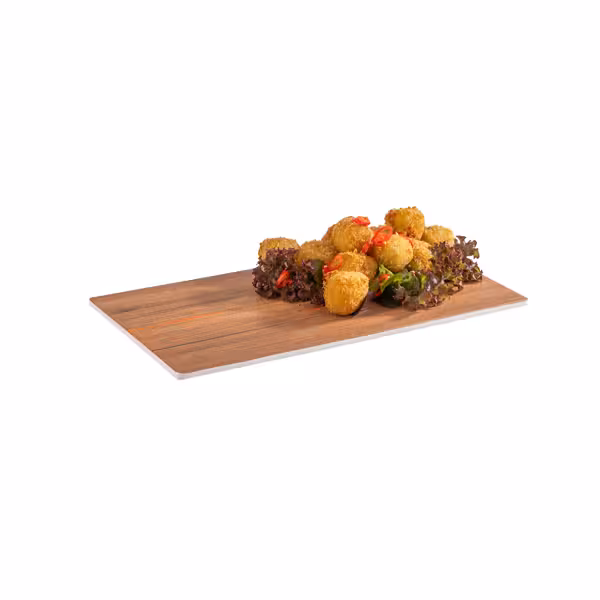 (6 pieces) GN Tray 1/3 - CRAZY WOOD - Melamine - Height: 10mm