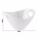 (20 kpl) Kulho - MINI - Melamiini - 90 ml - 95x90mm - Valkoinen