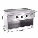 Elektro Teppanyaki Bratplatte - 13,5 kW - inkl. Unterbau
