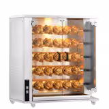 Girarrosto girapolli a gas PREMIUM -  23,5kW - con 5 spiedini per 25 polli