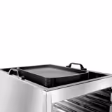 Bakplåtsvagn i rostfritt stål - för 18 plåtar 600x400 mm - med tystgående hjul