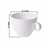(6 sztuk) Filiżanka do cappuccino - 23 cl - Ivory