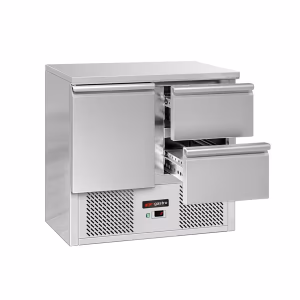 Kühltisch ECO - 900x700mm - mit 1 Tür & 2 Schubladen