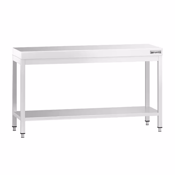 Paslanmaz Çelik Çalışma Tezgahı - PREMIUM- 1500x700mm - Sırtsız alt raflı