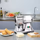 Râpe à fromage électrique professionnelle - 550W - Débit: 40kg/h - pour fromages à pâte dure, parmesan, noix et pain sec