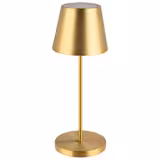 (4 unid) Candeeiro de mesa - MERLE MINI - regulável em 3 níveis - Ø110mm - Dourado - recarregável sem fios - IP54