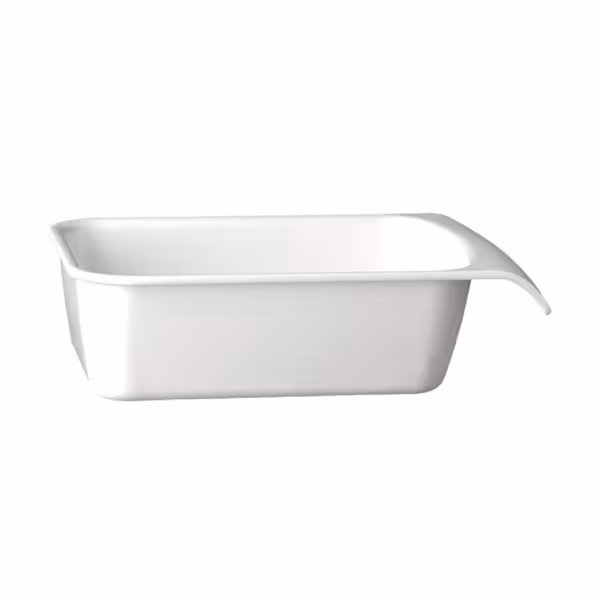 (6 قطع) حاوية GN 1/4 CASCADE - ميلامين - 1.5 l - 264x162x75 mm - قابل للتكديس - آمن لغسالة الصحون - أبيض