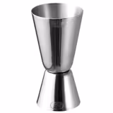 (6 adet) Paslanmaz Çelik Jigger - İki Ölçekli - 2/4cl - dış yazı