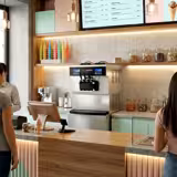 Commercial Floor Soft Serve Machine – 36 L/h - 2×10L - 2 Flavours+Mix - Dual LCD - Air‑Cooled