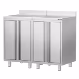 Masă espressor - 1200x600mm - cu 4 uși cu balamale și rebord