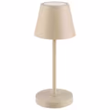 (4 unid) Candeeiro de mesa - MERLE MICRO - recarregável sem fios - regulável em 3 níveis - Ø80mm - Areia - IP54