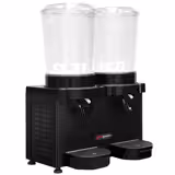 Ayran-/mehuannostelija - 2 säiliötä hanalla - 2x 10 l - 500 W - musta