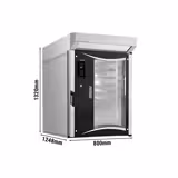 Forno eléctrico de ar quente - Digital - 10x EN 600 x 400 cm - incl. exaustor com motor e condensador