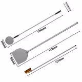 (SET) Pizzaugnspade + pizzaugnsborste