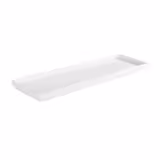 (6 stuks) GN-dienblad ASIA PLUS - Melamine - GN 2/4 - hoogte: 30mm - Wit - geschikt voor vaatwasser