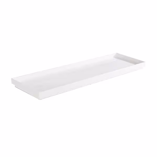 (6 stuks) GN-dienblad ASIA PLUS - Melamine - GN 2/4 - hoogte: 30mm - Wit - geschikt voor vaatwasser