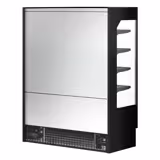 Supermarkt-Wandkoelmeubel - 1524mm - 693 liter - met 2 glazen draaideuren & 4 schappen - zwart