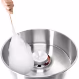 Zuckerwattemaschine - Ø 520mm - 950 Watt - Schwarz - inkl. Hygieneschutz