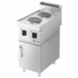 Elektrisk spis - 2x plattor rund (5,2 kW) inkl. underrede | kokspis | spis med plattor | restaurangspis | spis