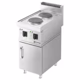 Elektroherd - 4 kW - 2 Platten Rund - inkl. Unterbau mit 1 Tür