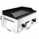Plită electrică - 4.4 kW - Netedă - Suprafață de grătar: 600x335mm