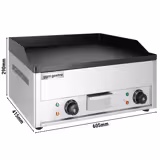 Commercial Electric Griddle - 4.4kW - Smooth Plate - Cooking area: 600x335mm