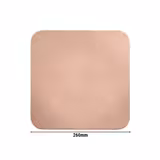 (6 Stück) SELTMANN WEIDEN | Coupe Teller - flach eckig - 260x260mm - Altrosa