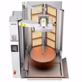 Gas Kebabrobot - V-form - 10 brännare - max. 150 kg