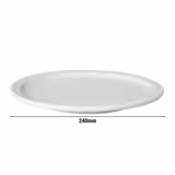 (12 Pièces) BUDGETLINE - Assiette - Plate Mammoet - Ø 240 mm - Blanc