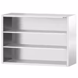 Pensile a giorno in acciaio inox PREMIUM - 1600x400mm - a giorno (senza ante) - 1000mm di altezza